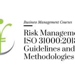 Risk Management Course ISO 31000:2018 course graphic with abstract logo. Business Management Courses.