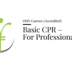 Course banner for “Basic CPR - For Professionals Course” under OHS Courses for SHEQ INTEGRATED TRAINING
