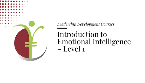 Course banner for “Understanding Emotional Intelligence – Level 1” under Leadership Development Courses