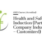 Course banner for “Health and Safety Induction (Part of Company Induction - Customized)” under OHS Courses for SHEQ INTEGRATED TRAINING