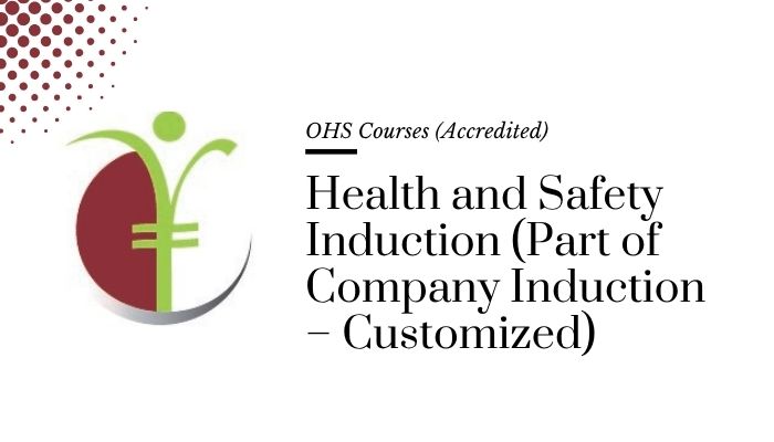Course banner for “Health and Safety Induction (Part of Company Induction - Customized)” under OHS Courses for SHEQ INTEGRATED TRAINING