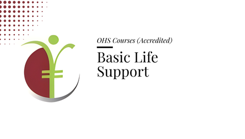 Course banner for “Basic Life Support Course” under OHS Courses for SHEQ INTEGRATED TRAINING