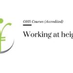 Course banner for “Working at heights” under OHS Courses for SHEQ INTEGRATED TRAINING