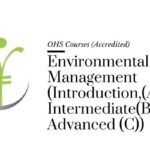 Course banner for “Environmental Management (Introduction (A), Intermediate (B), Advanced (C))” under OHS Courses for SHEQ INTEGRATED TRAINING