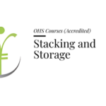Course banner for “Stacking And Storage” under OHS Courses for SHEQ INTEGRATED TRAINING