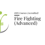 Course banner for “Fire Fighting (Advanced)” under OHS Courses for SHEQ INTEGRATED TRAINING