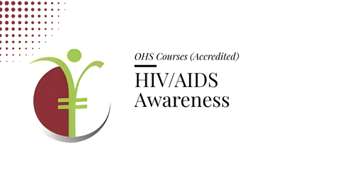 Course banner for “HIV/AIDS Awareness” under OHS Courses for SHEQ INTEGRATED TRAINING